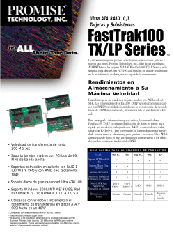 FastTrak100 TX/LP Series - Promise Technology, Inc.