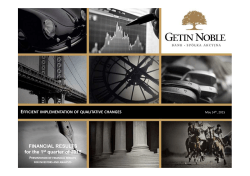 Getin Noble Bank Group, Overview of the 1Q 2015 financial results