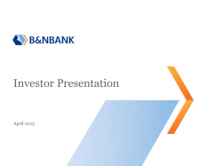 Bank`s Presentation