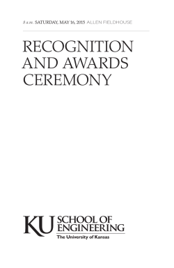 recognition and awards ceremony - School of Engineering