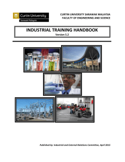industrial training handbook - Curtin University Sarawak Â» Chemical