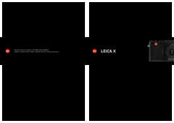 LEICA X - Leica Camera AG