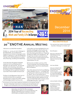 20TH ENOTHEANNUAL MEETING