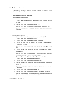 Pedro MendonÃ§a de Queiroz Pereira â¢ Qualifications