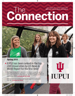 X IUPUI has been ranked in the top 200 Universities by US News