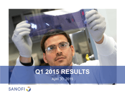 Q1 2015 Results Presentation