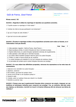 Fiche apprenant (PDF, 130 Ko) - Enseigner le franÃ§ais avec