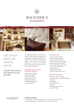 Hotel brochure - Steigenberger Hotels and Resorts