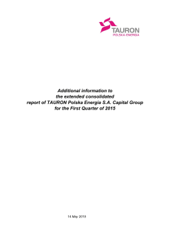 Additional information to the extended consolidated report
