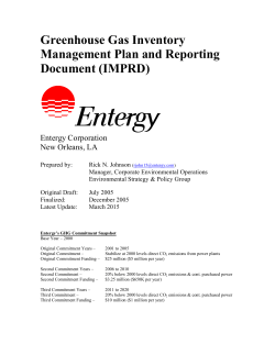 Inventory Management Plan and Reporting Document