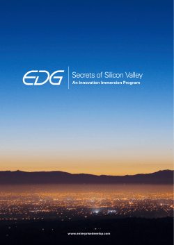 Secrets of Silicon Valley - Enterprise Development Group