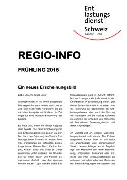 Regio-Info FrÃ¼hling 2015