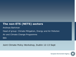 The non-ETS (NETS) sectors