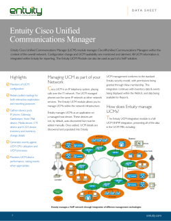 Entuity Cisco Unified Communications Manager