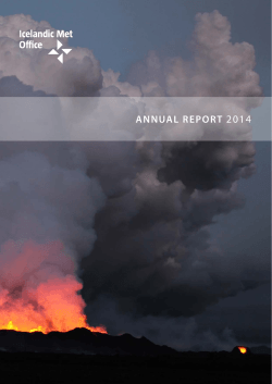 annual report 2014 - Icelandic Meteorological Office