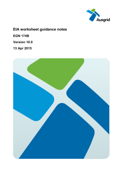 EIA worksheet guidance notes - Environmental Planning website