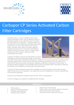 Carbopor Series Activated Carbon Filter Cartridges