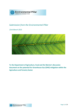 Environmental Pillar Submission on Agriculture Roadmap