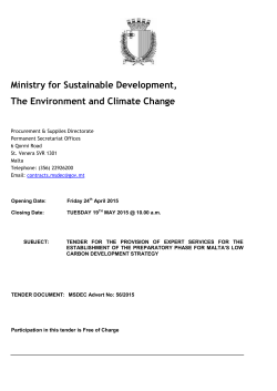 Ministry for Sustainable Development, The Environment and Climate