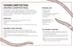 Vermicomposting Instructions