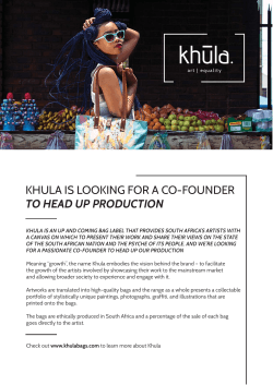 KHULA FLYER Co-founder to head up production.ai