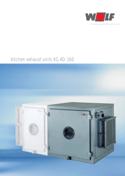 KG Standard Kitchen exhaust unit