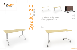 Tables Brochure: Gyration 2.0 Section