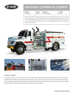 INDUSTRIAL COMMERCIAL PUMPERS - E-One