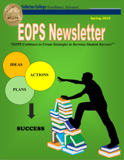 Spring 2015 Newsletter - EOPS