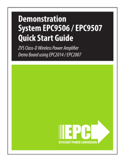 EPC9507 Quick Start Guide - Efficient Power Conversion