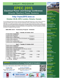 EPEC 2015 Draft Program April 28 2015