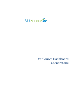 VetSource Dashboard Cornerstone