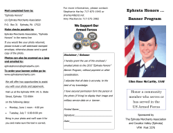 Ephrata Honors Banner Order Form PDF