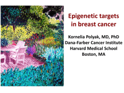 Epigenetic targets in breast cancer