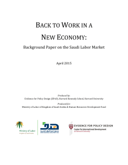BACK TO WORK IN A NEW ECONOMY: