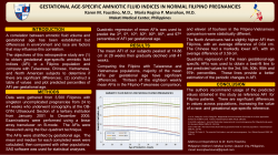 gestational age-specific amniotic fluid indices in normal filipino
