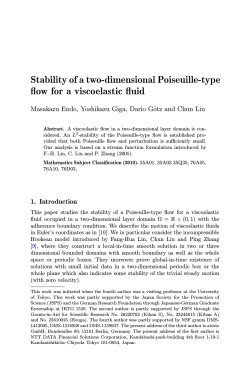 Stability of a two-dimensional Poiseuille