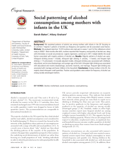 Social patterning of alcohol consumption among mothers with