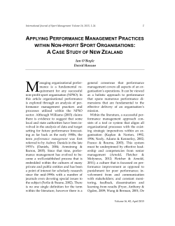 applying performance management practices within non