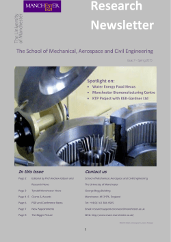 MACE Research Newsletter - Spring 2015