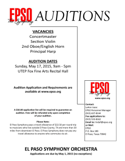 Audition Information & Application