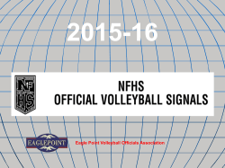 2015-16 NFHS Officials Signals