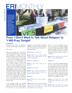 March Newsletter - Josh - Equal Rights Institute