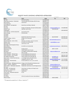 Approved Appraiser List
