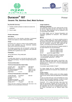 Duracon 107 - Equus Industries Pty Ltd
