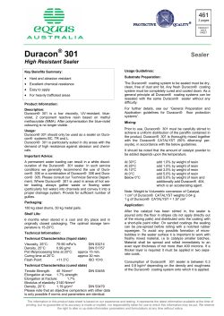 Duracon 301 - Equus Industries Pty Ltd