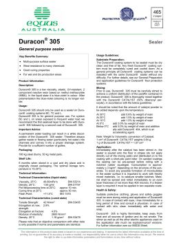 Duracon 305 - Equus Industries Pty Ltd