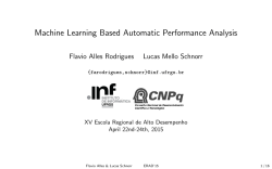 Machine Learning Based Automatic Performance