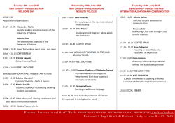 UniversitÅ degli Studi di Padova, Italy â June 9 â 12, 2015