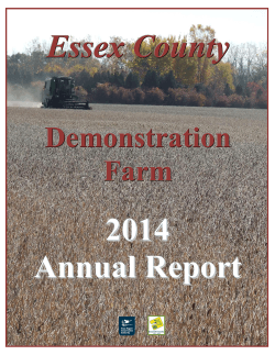 Demonstration Farm - Essex Region Conservation Authority